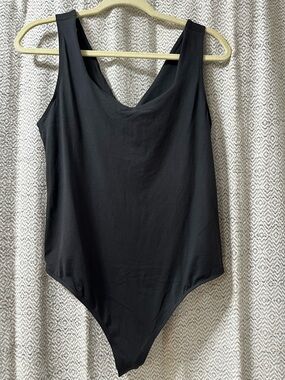 Classic Black Sleeveless Bodysuit